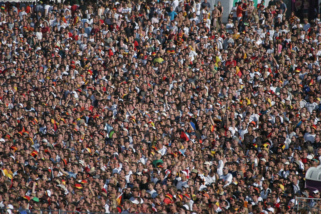 crowd football cheer free photo