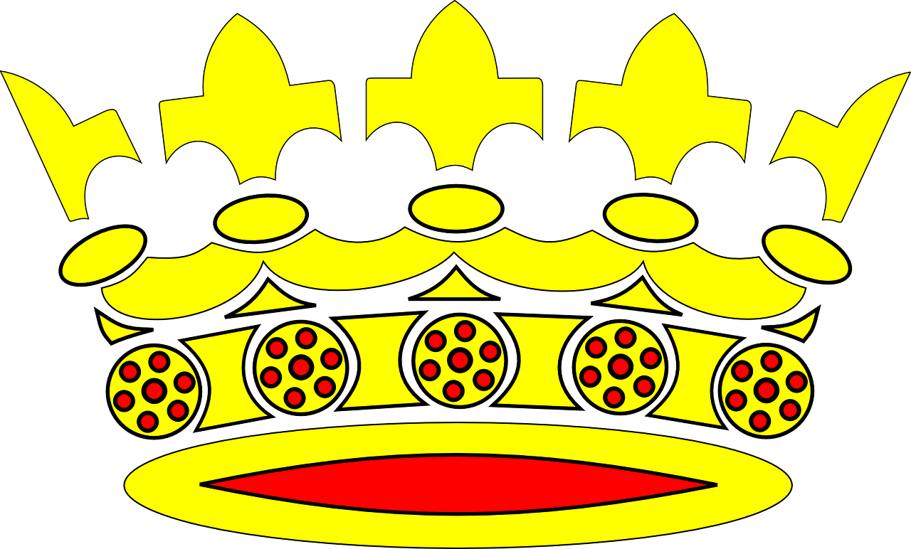 crowns golden yellow free photo