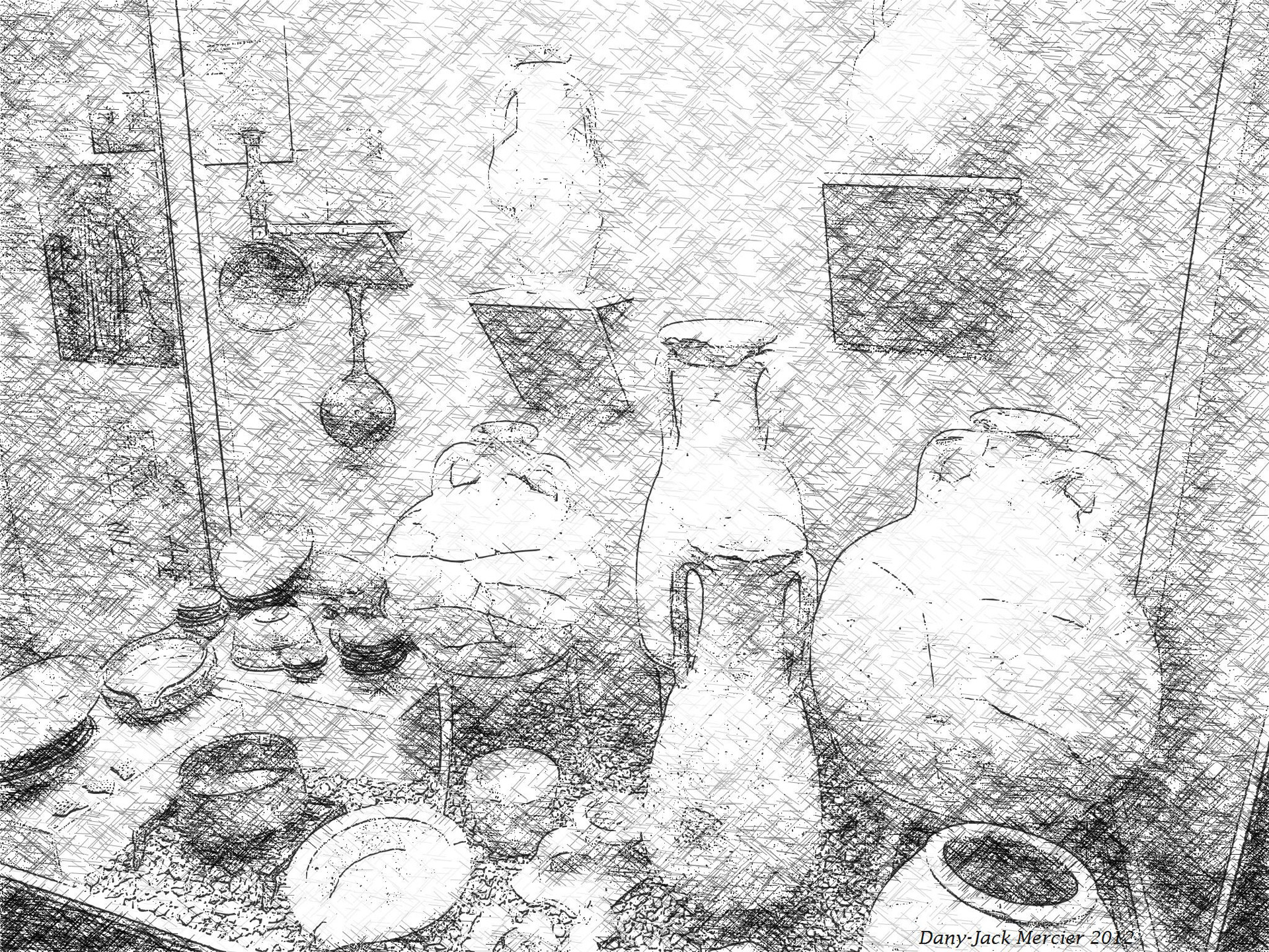 pencil jugs roman drawing free photo
