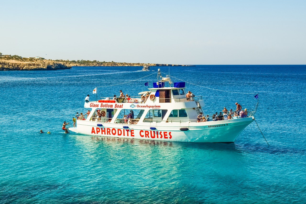 cruise boat sea blue free photo