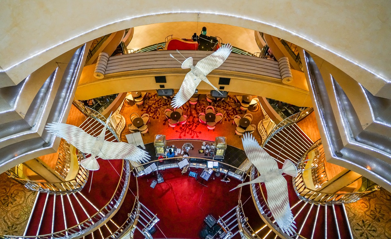 cruise ship decor ornate free photo