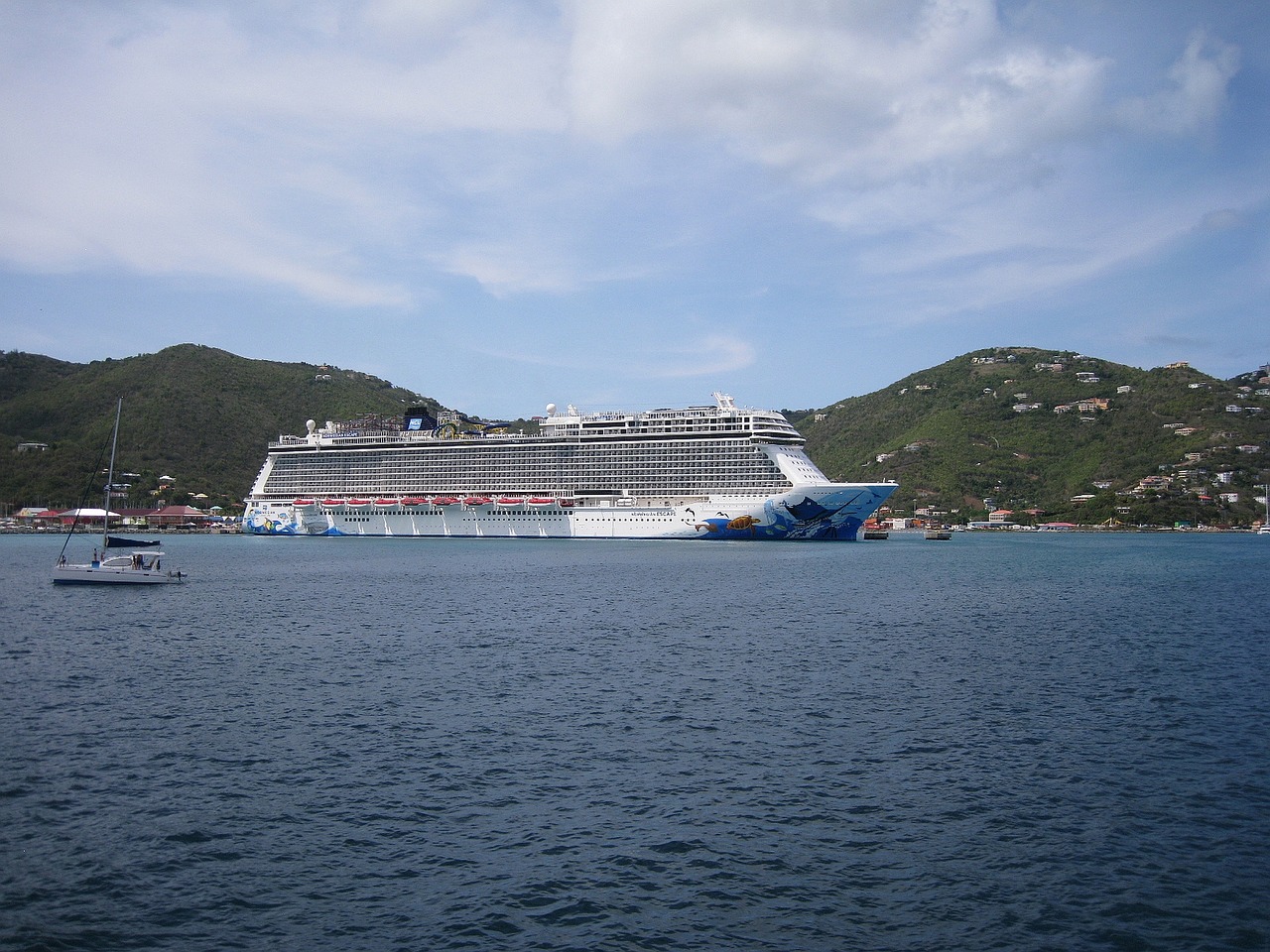 cruise ship liner british virgin islands free photo