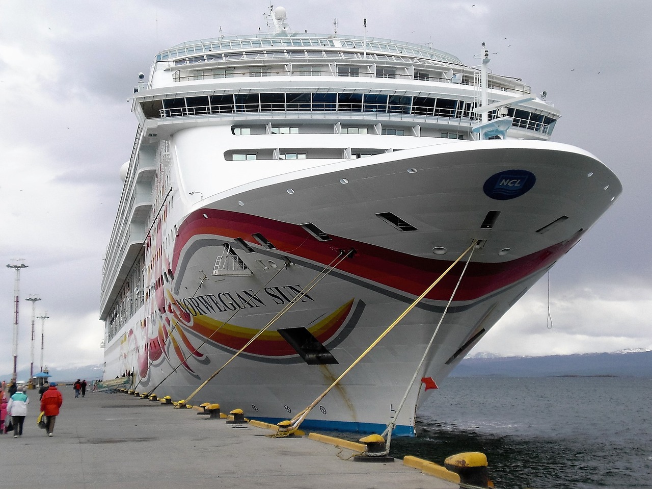 cruise ship bow quay free photo