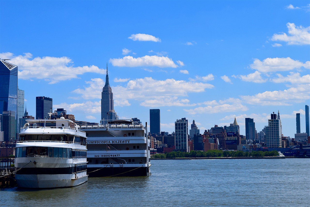 cruise ship new york city manhattan free photo