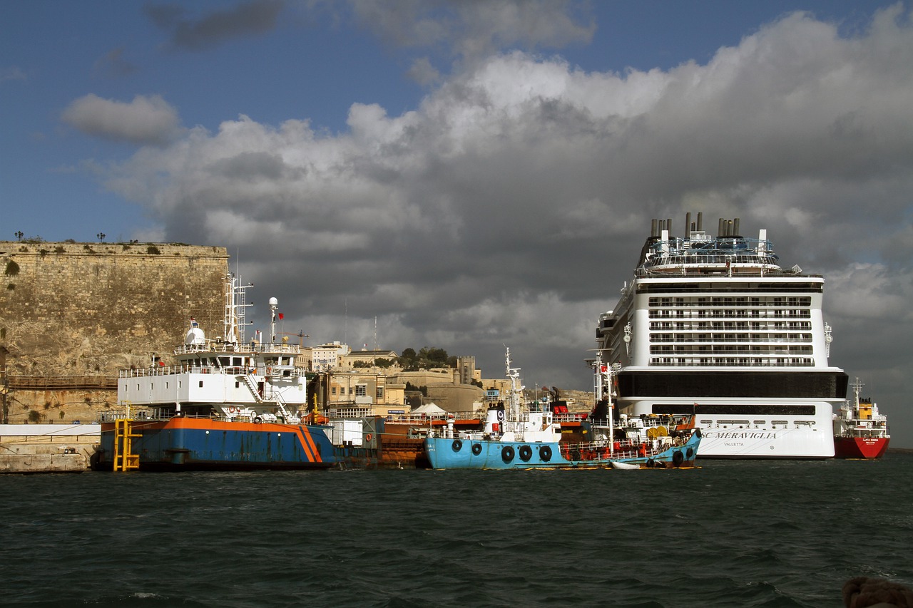 cruise ship boats port free photo