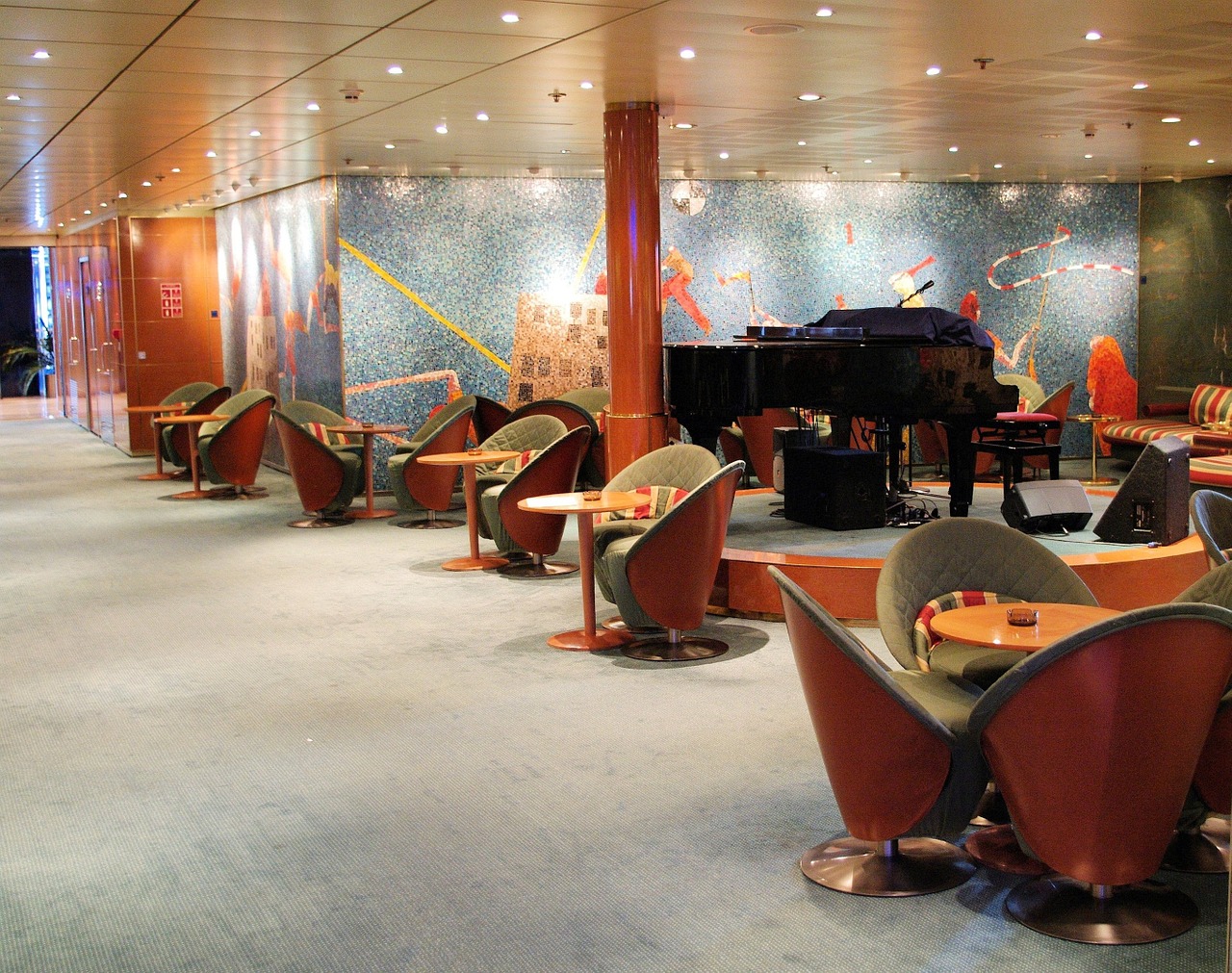cruise ship interior lounge area design music free photo