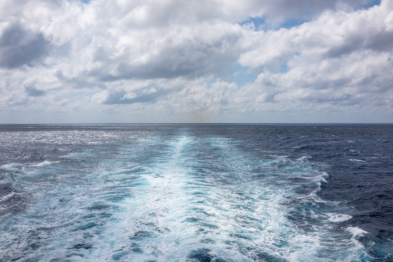 cruise ship waves caribbean desktop free photo