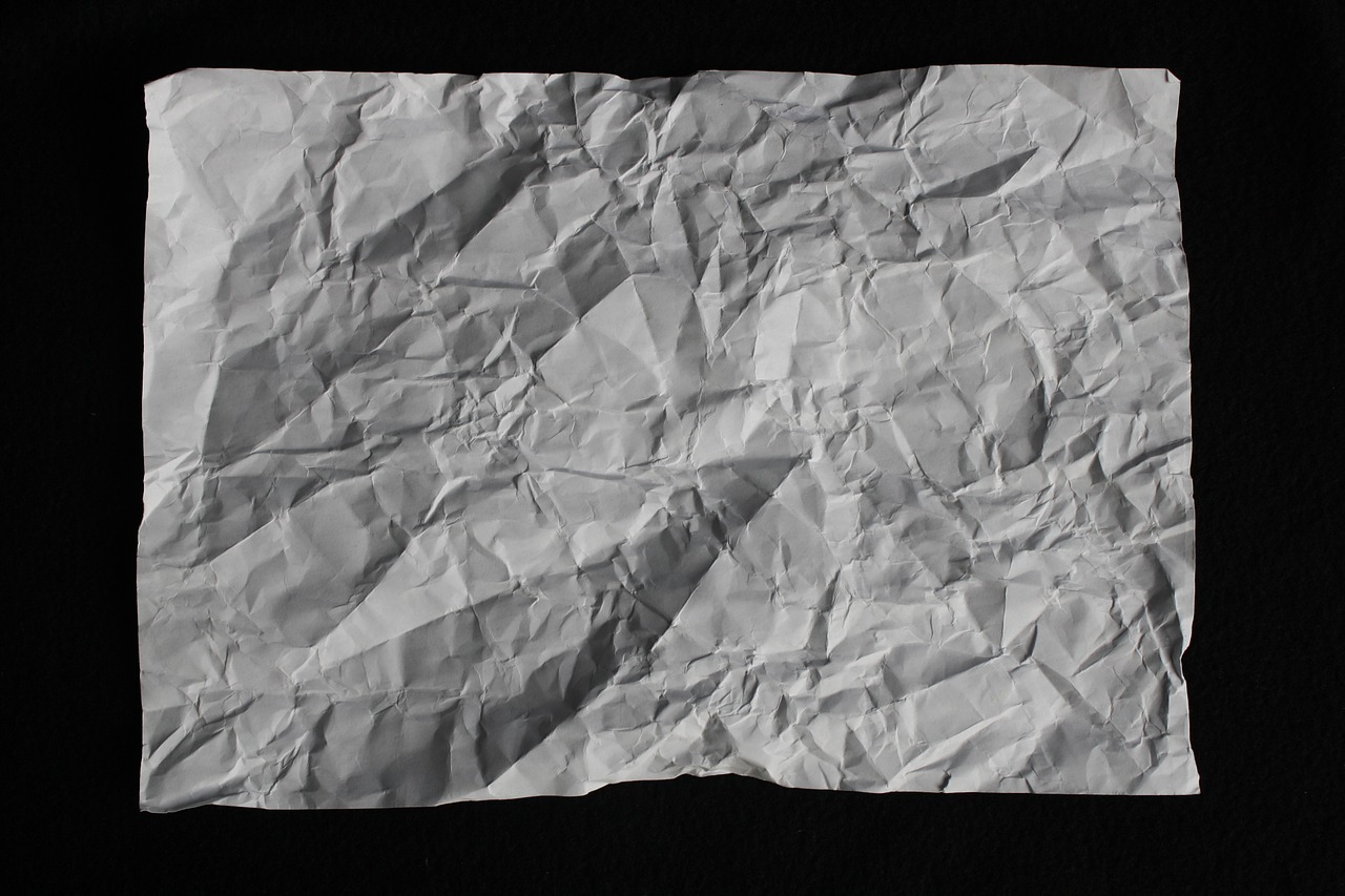 crumpled paper paper crinkled free photo