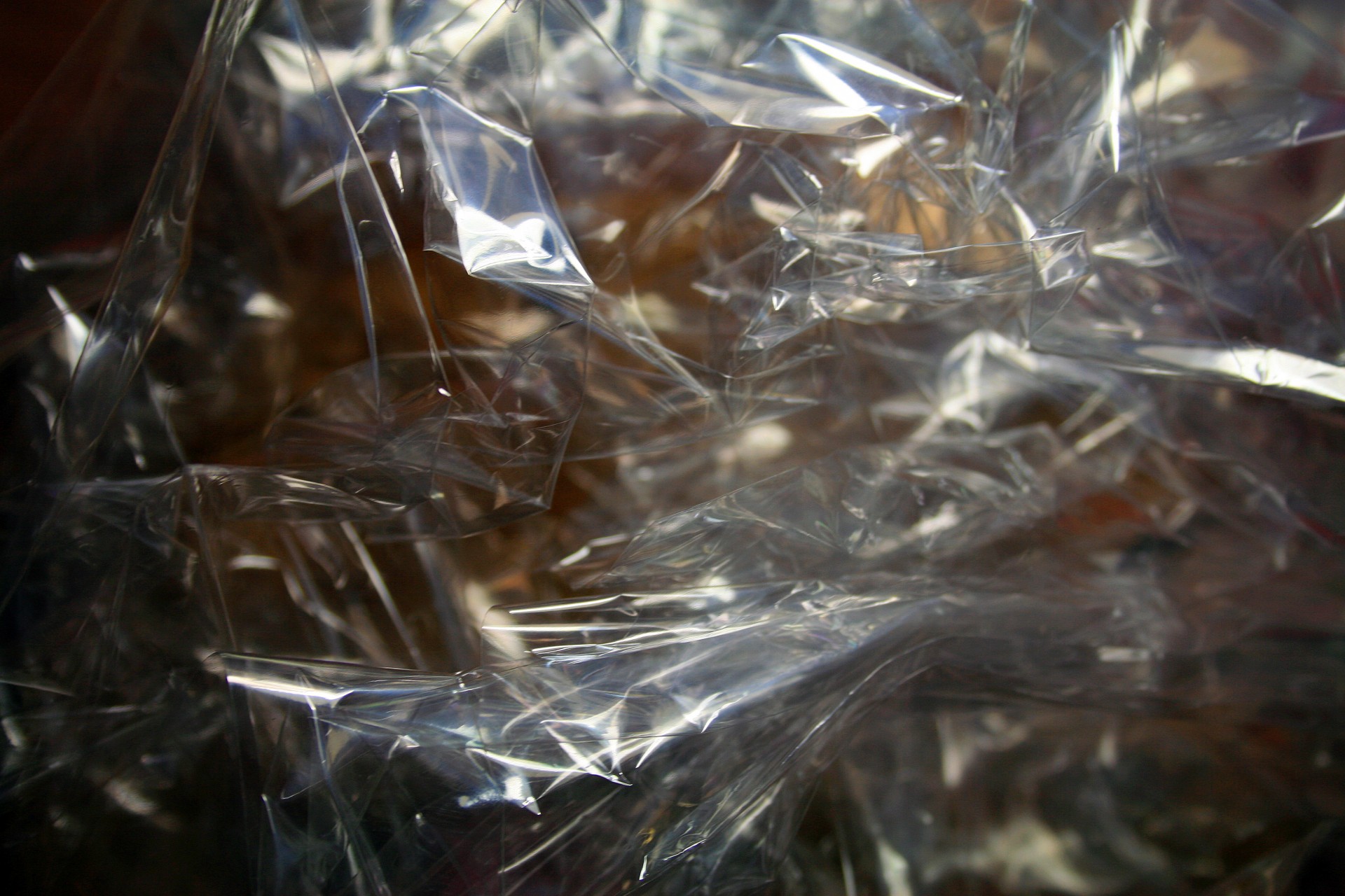 cellophane wrapping crunched free photo