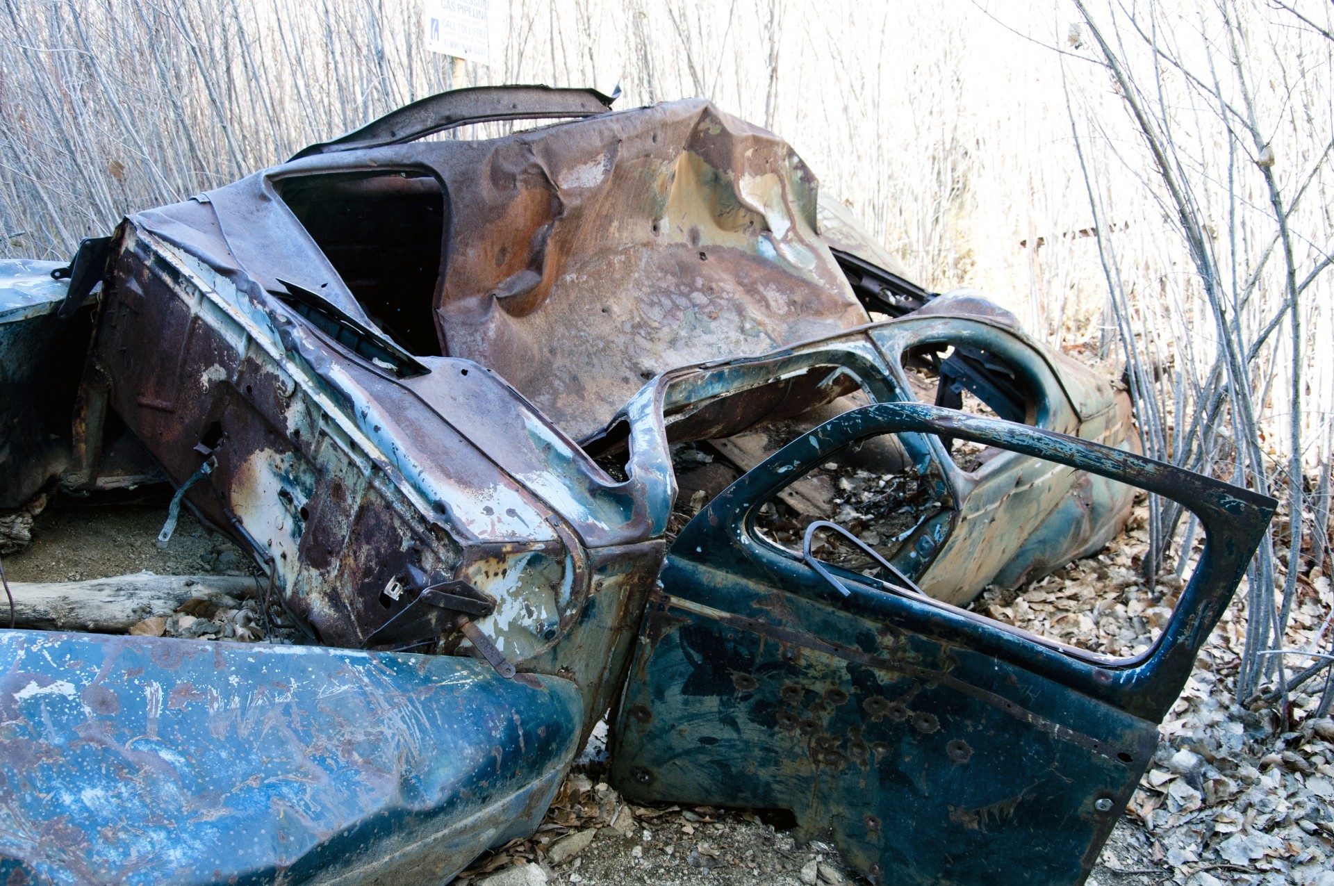 car wreck wreckage free photo