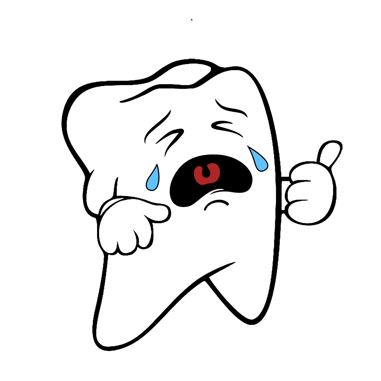crying tooth clipart free photo