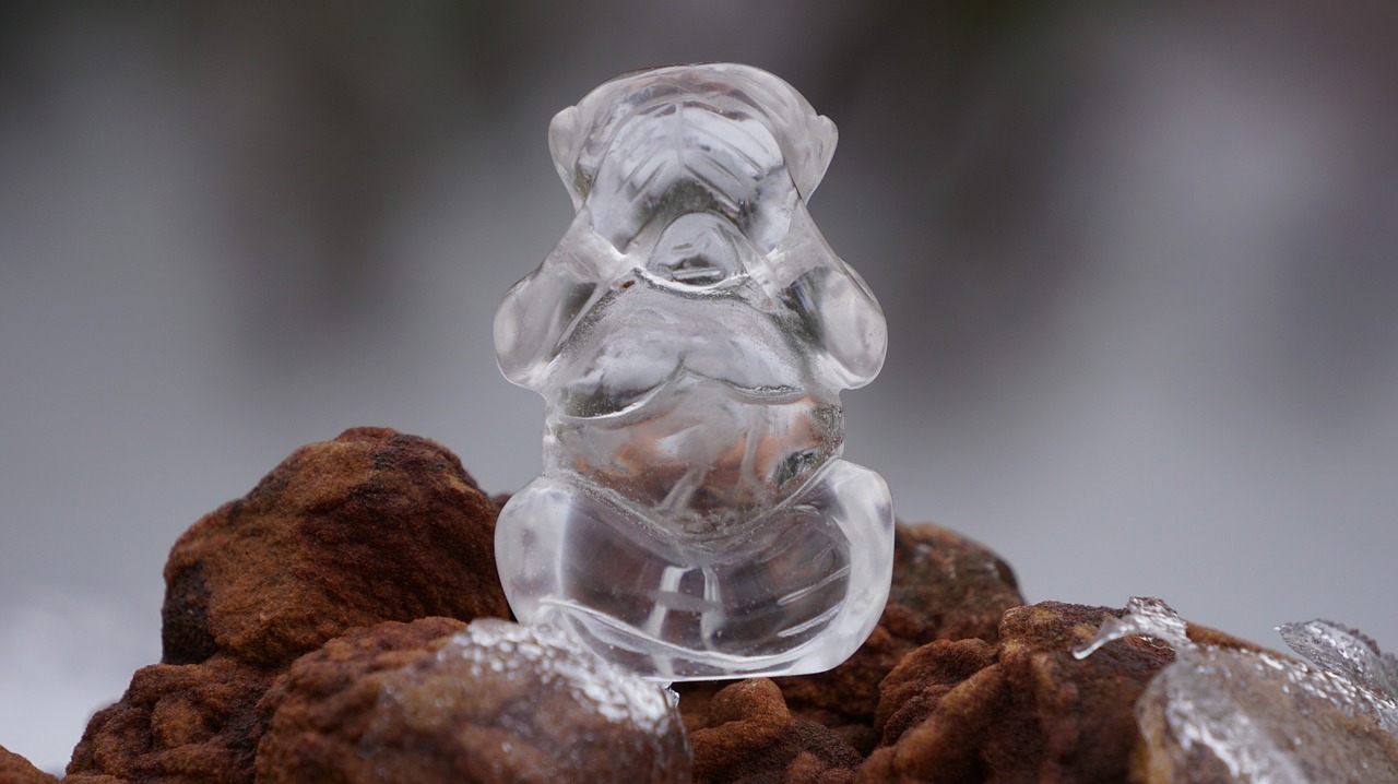crystal monkey glass free photo