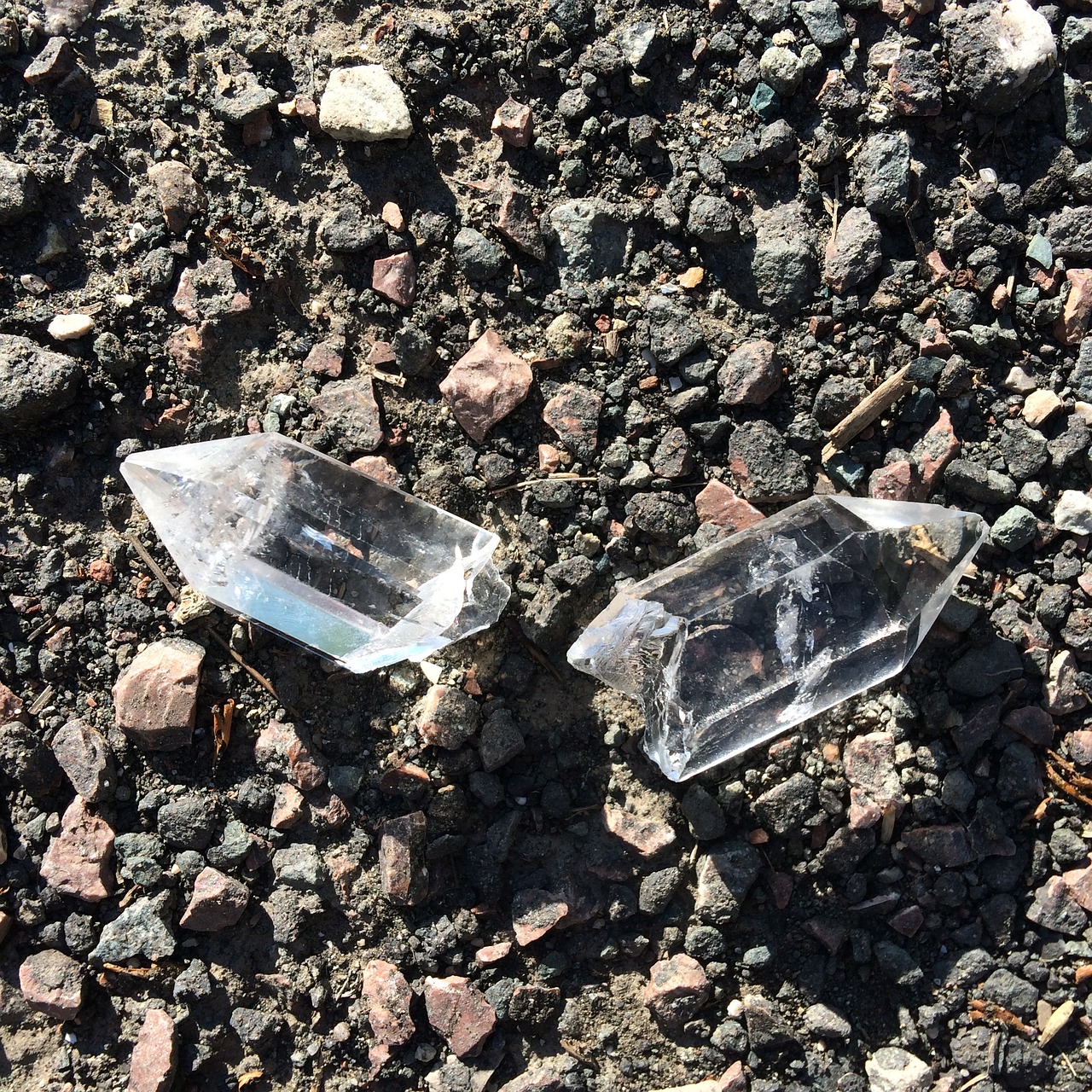 crystal asphalt broken free photo