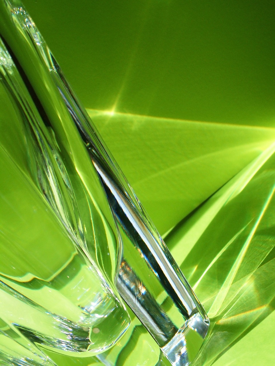 leaf crystal glass free photo