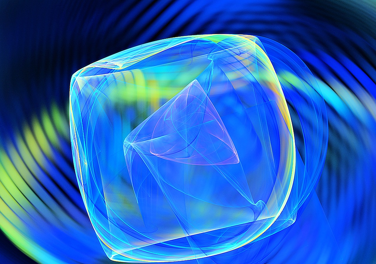 crystal fractal background free photo