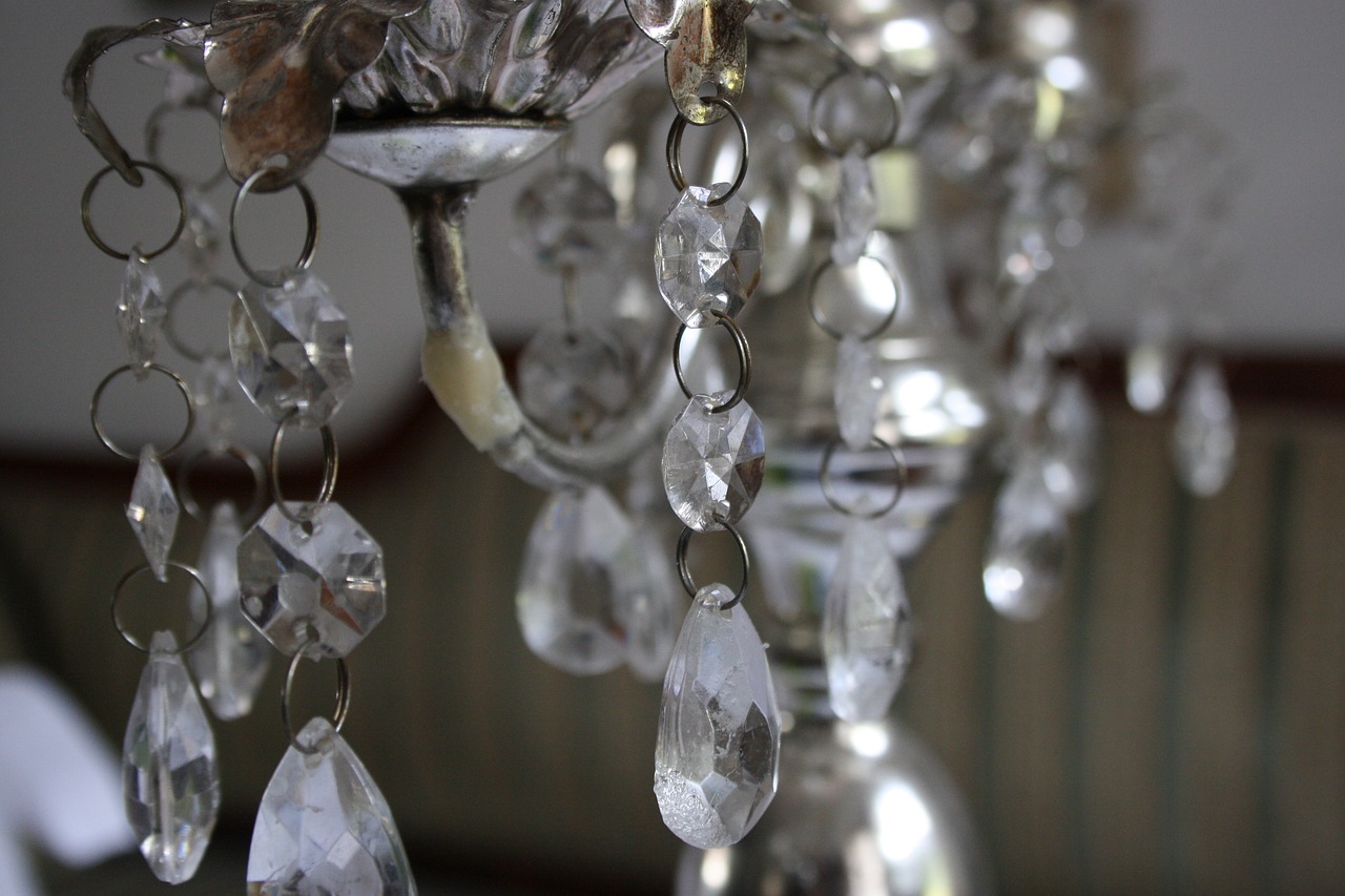 crystal chandelier candlestick free photo