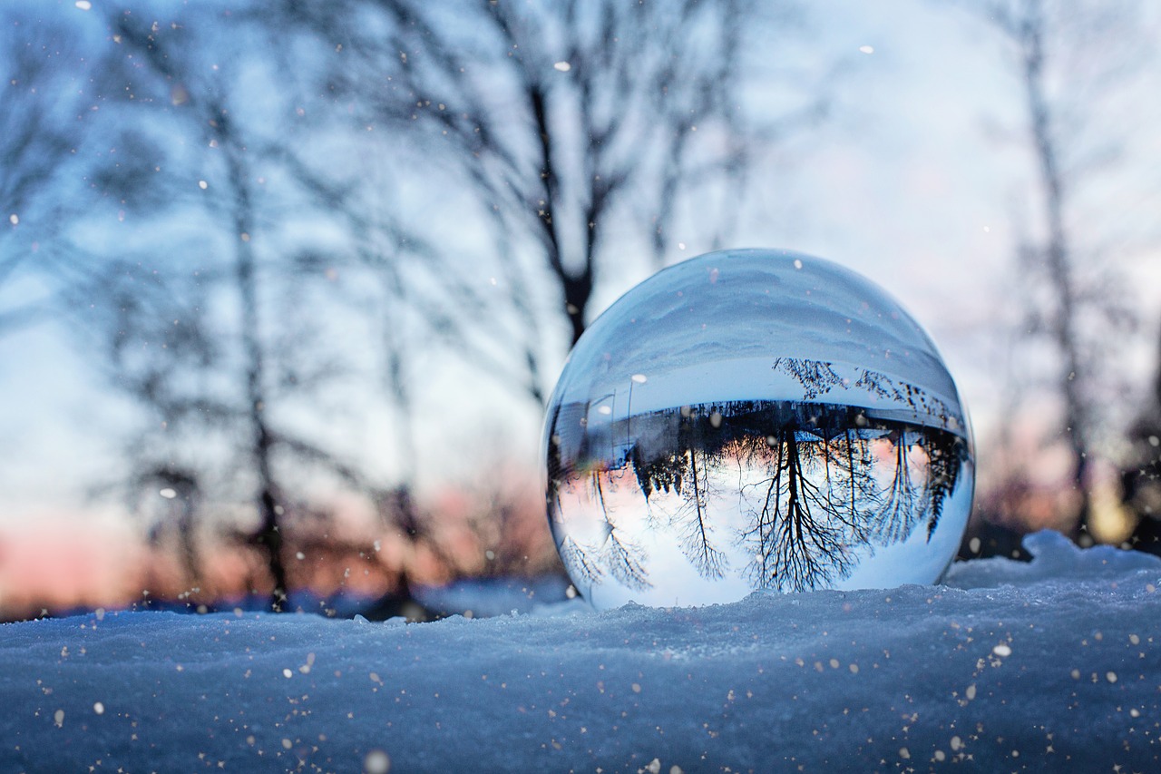 crystal ball  snow  winter free photo