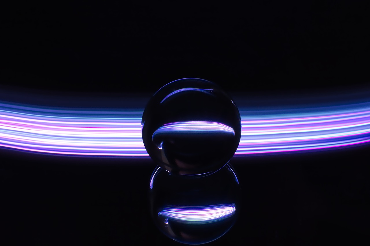 crystal ball-photography  light painting  ball free photo