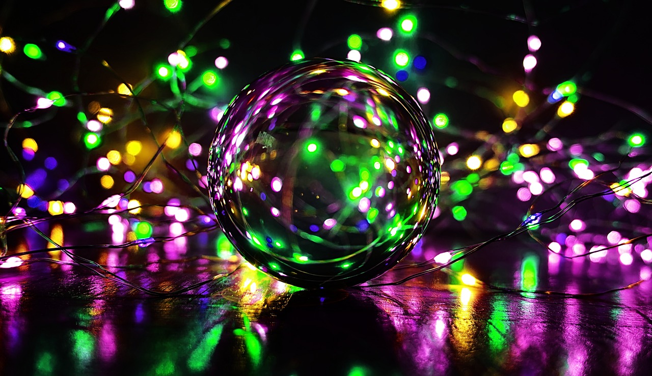 crystal ball-photography  ball  lights free photo