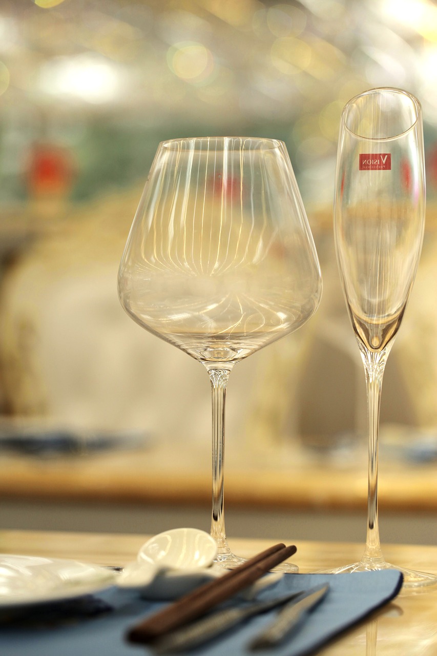 crystal cup wine glasses tableware free photo