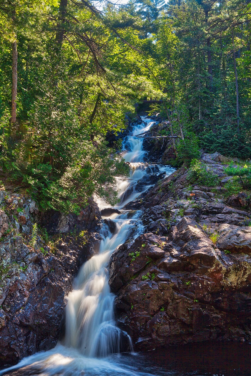 crystal falls sault st marie waterfalls free photo