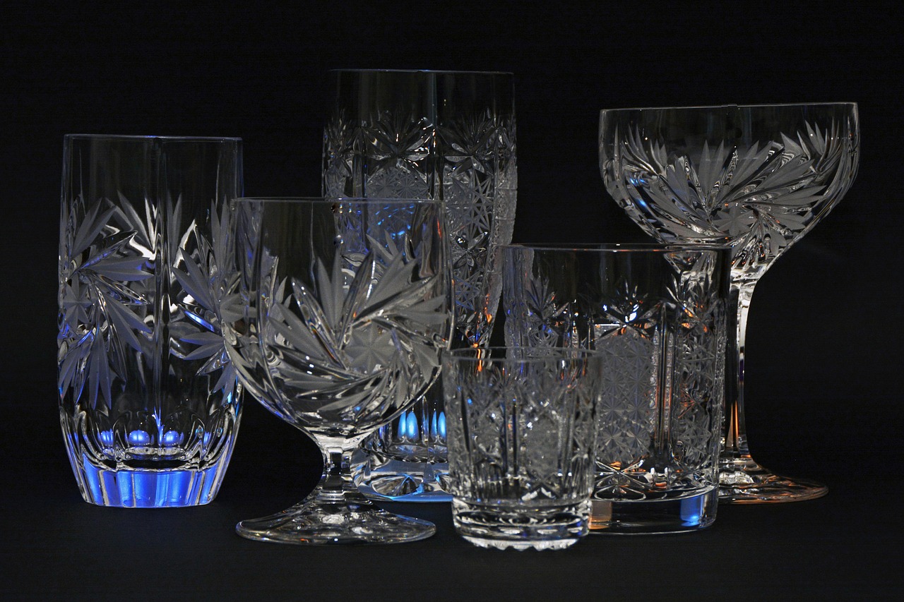 crystal glasses crystal glass free photo