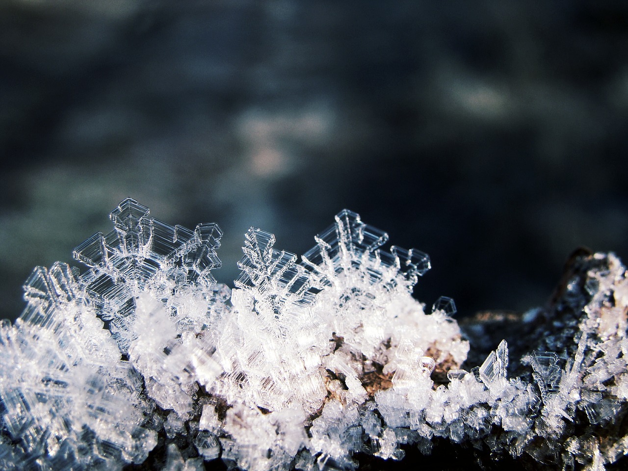 crystals ice snow free photo