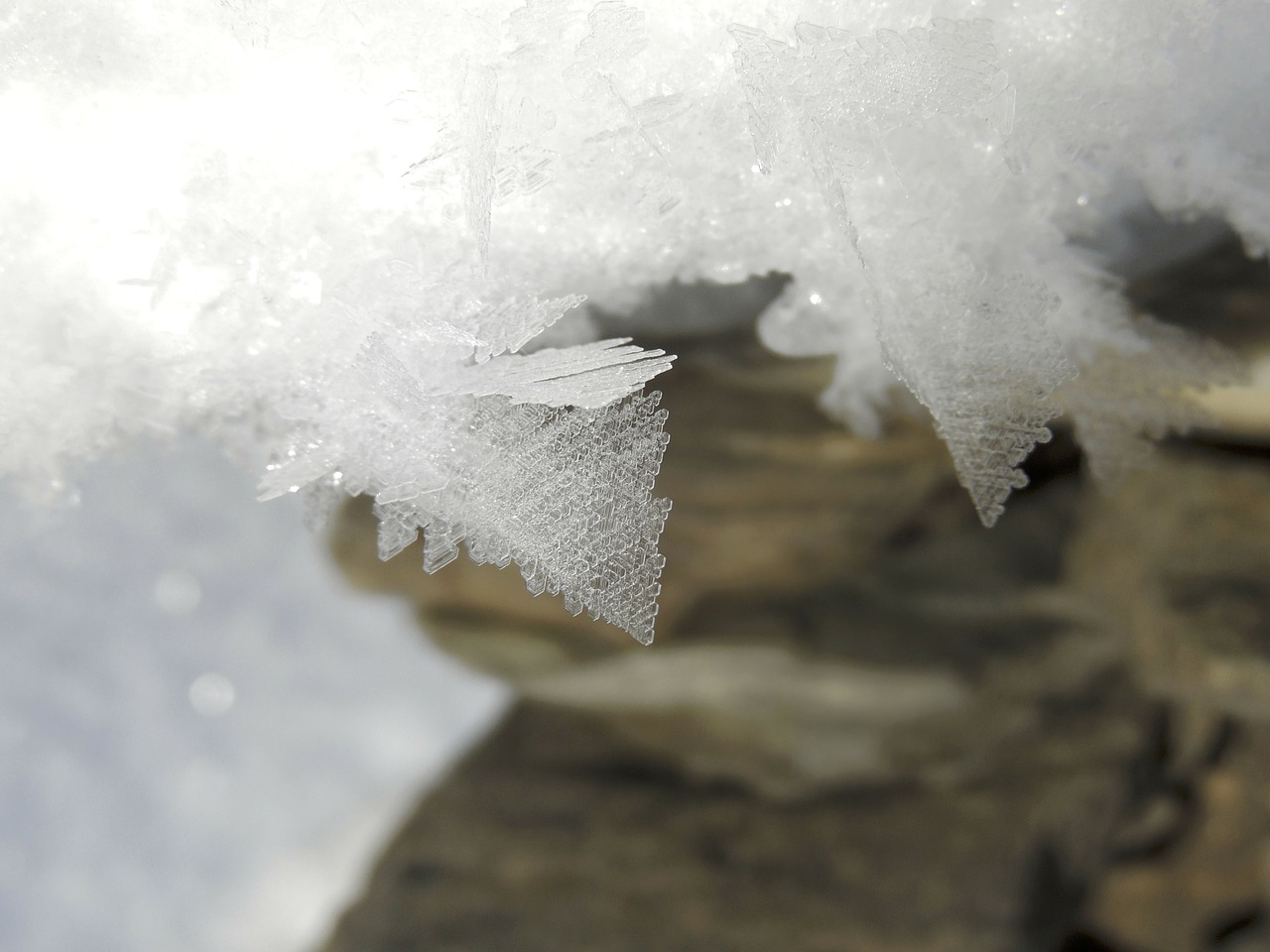 crystals snow ice free photo