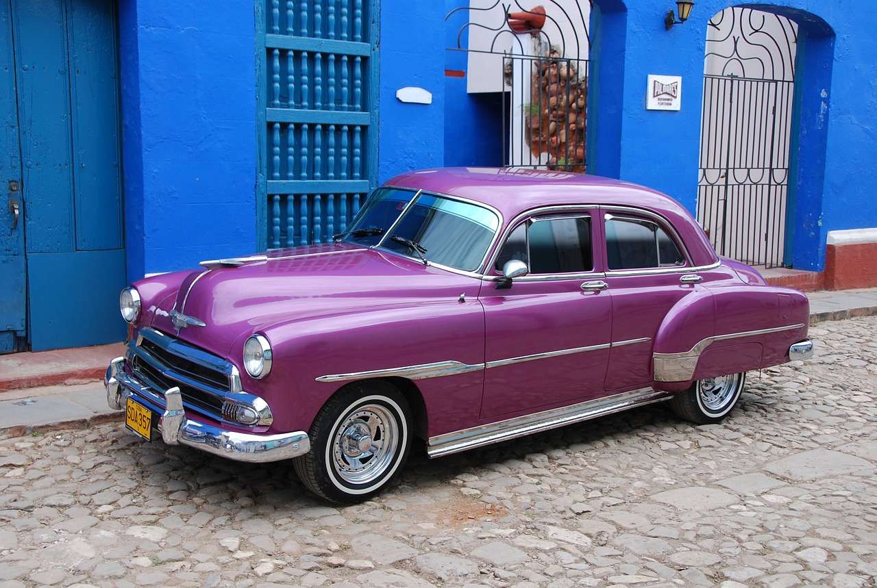 cuba car old cars free photo