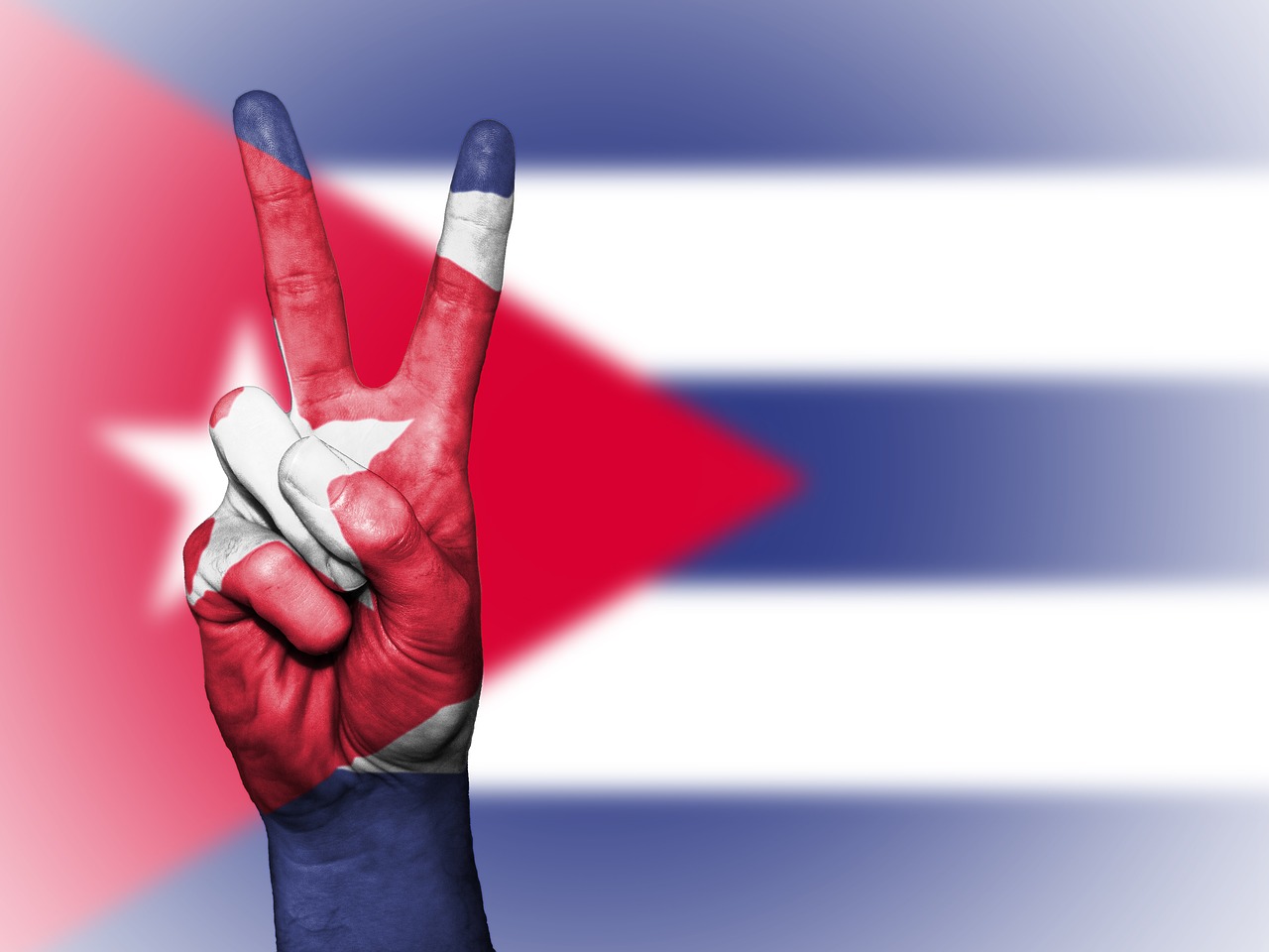 cuba peace hand free photo