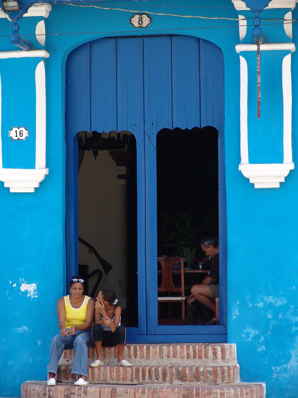 cuba old house blue house free photo