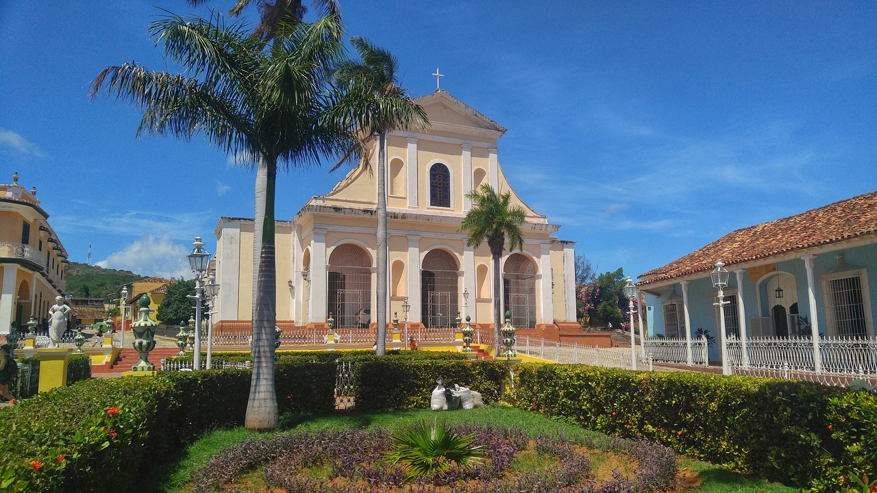 cuba church tree free photo