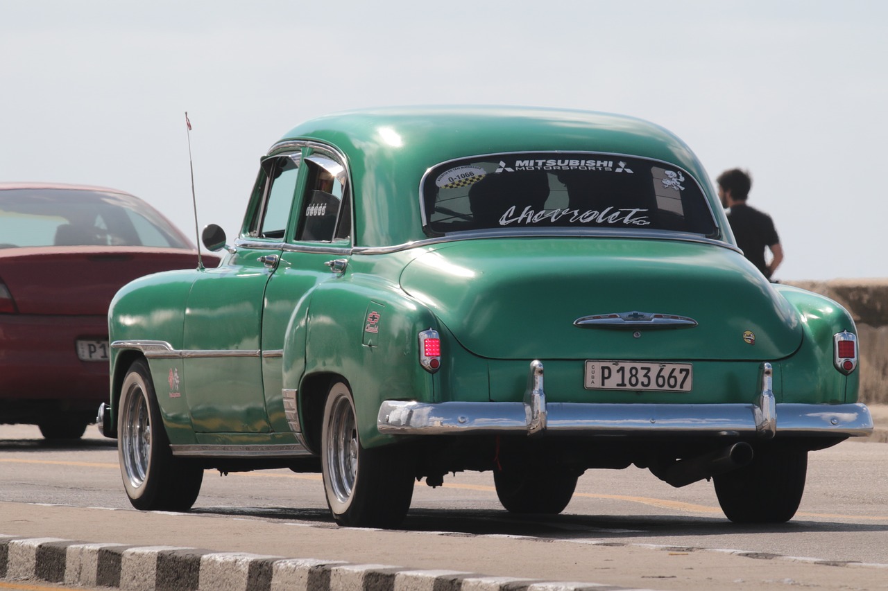 cuba car malecon free photo