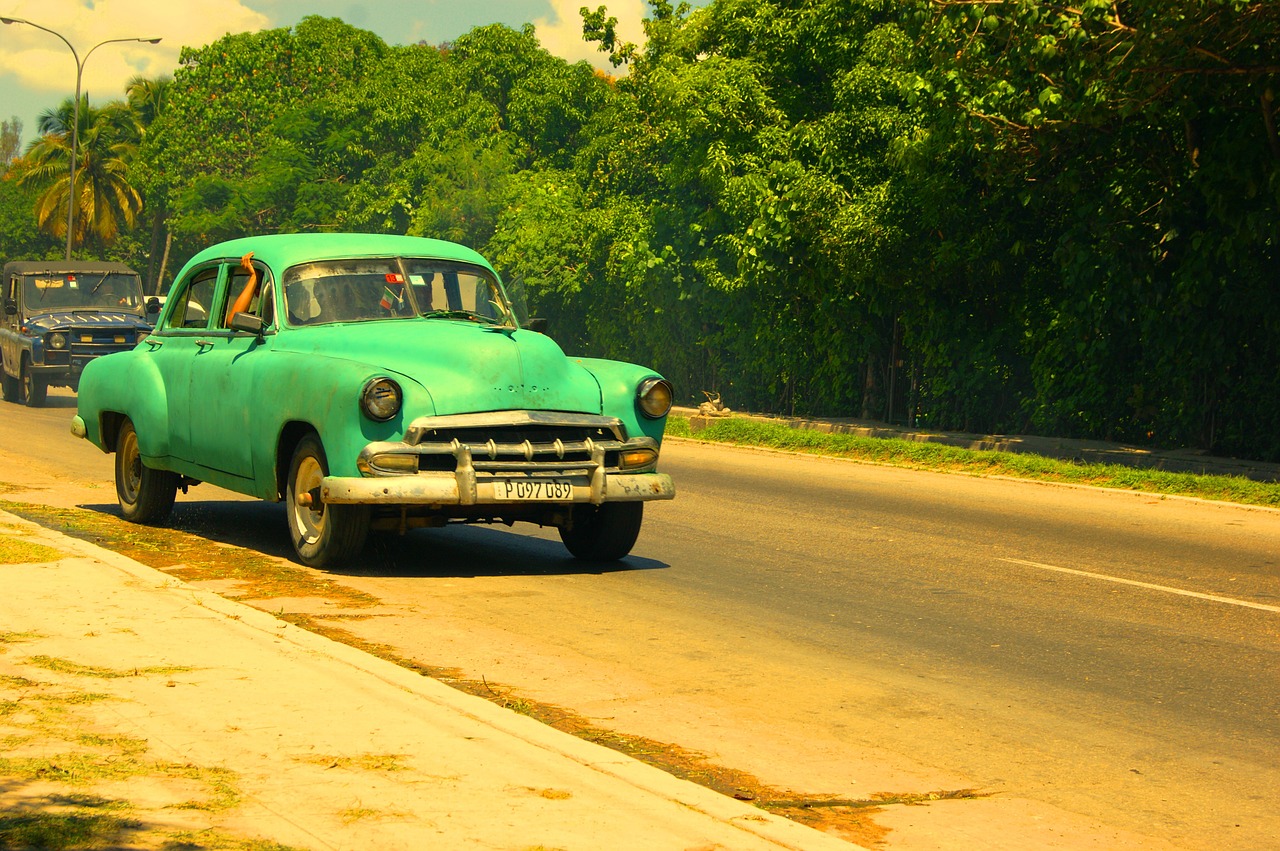 cuba auto road free photo