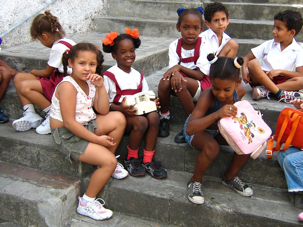 cuba school children free photo
