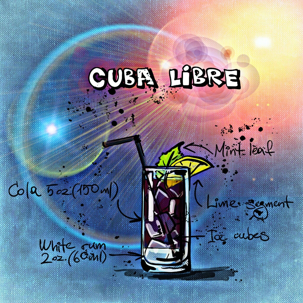 cuba libre cocktail drink free photo