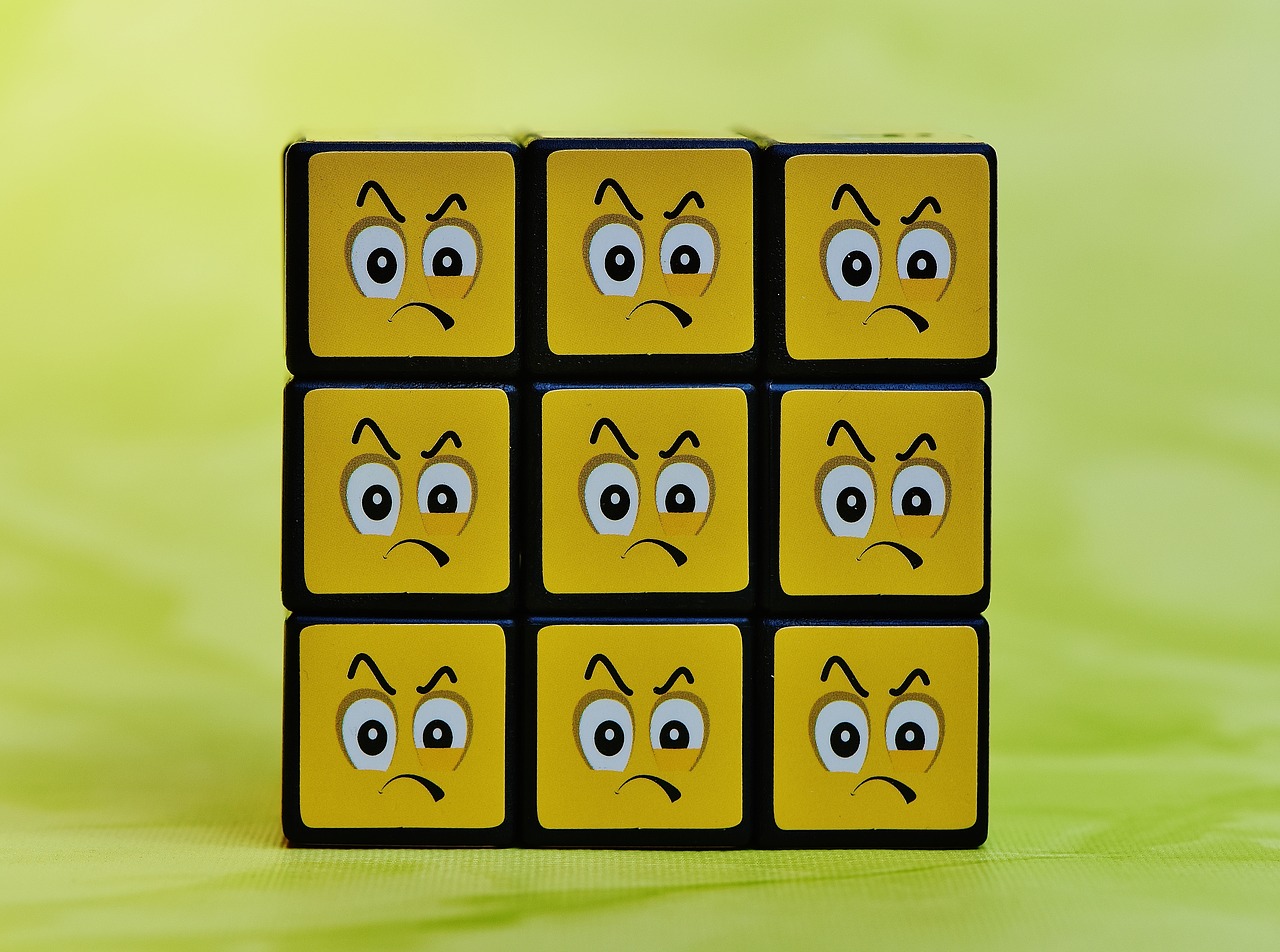 cube smilies grim free photo