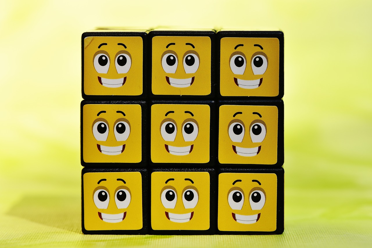 cube smilies funny free photo