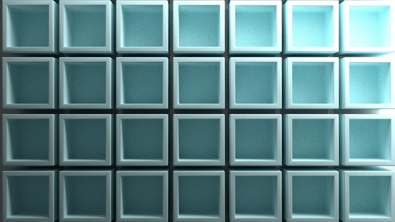 cube cubes blue free photo