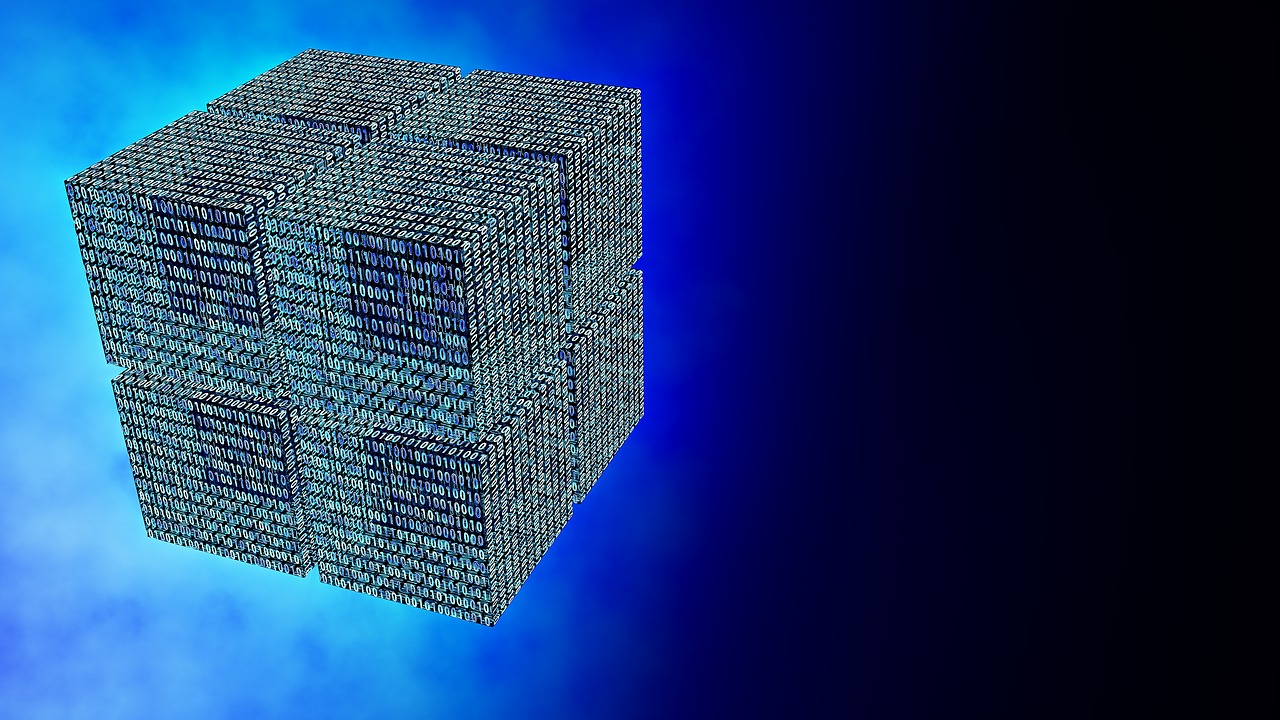cube digital background free photo
