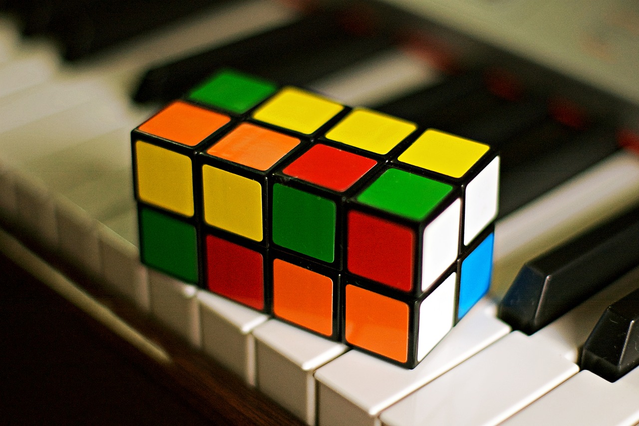 cube piano keyboard free photo