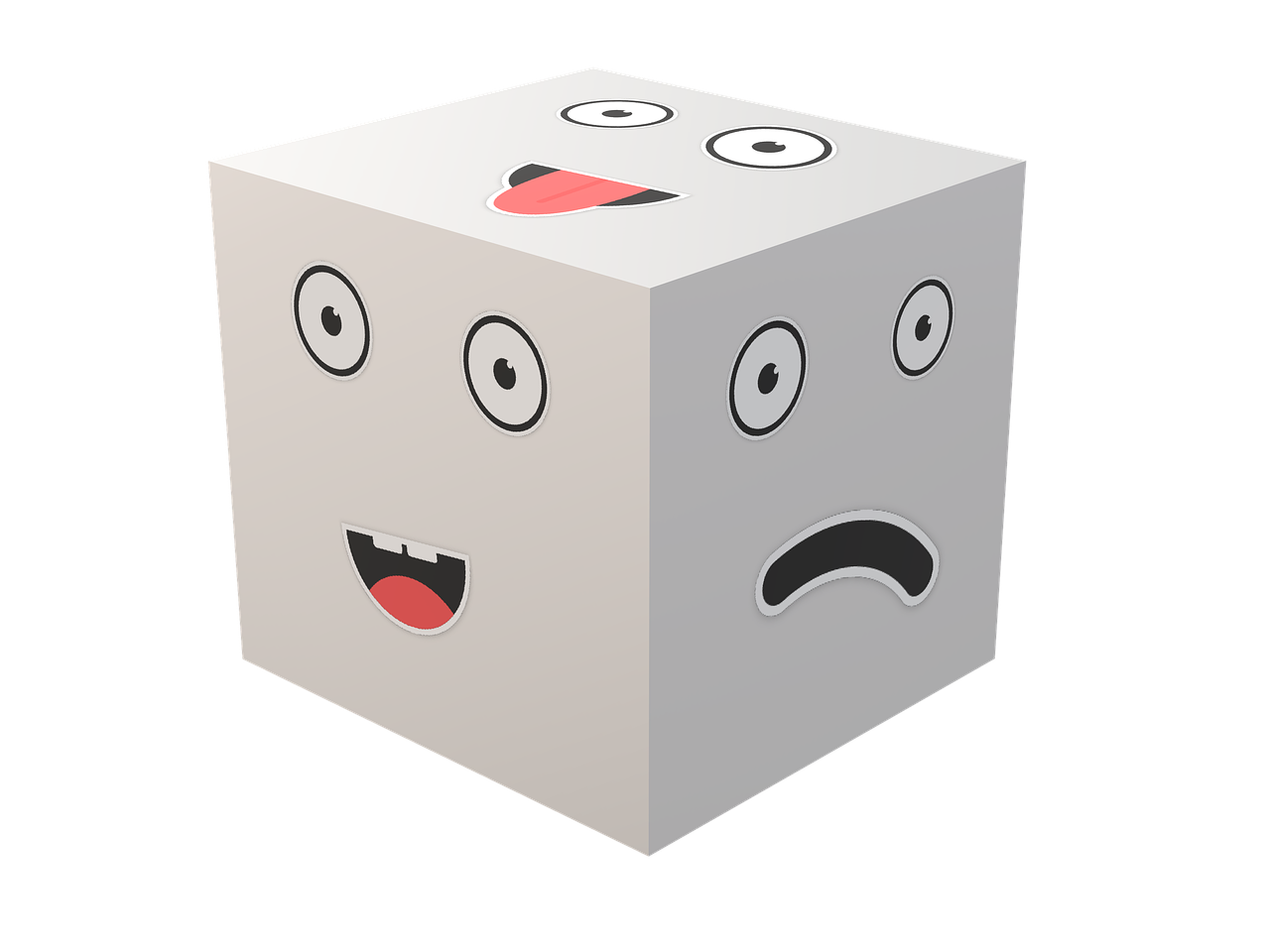 cube  opinion  mood free photo
