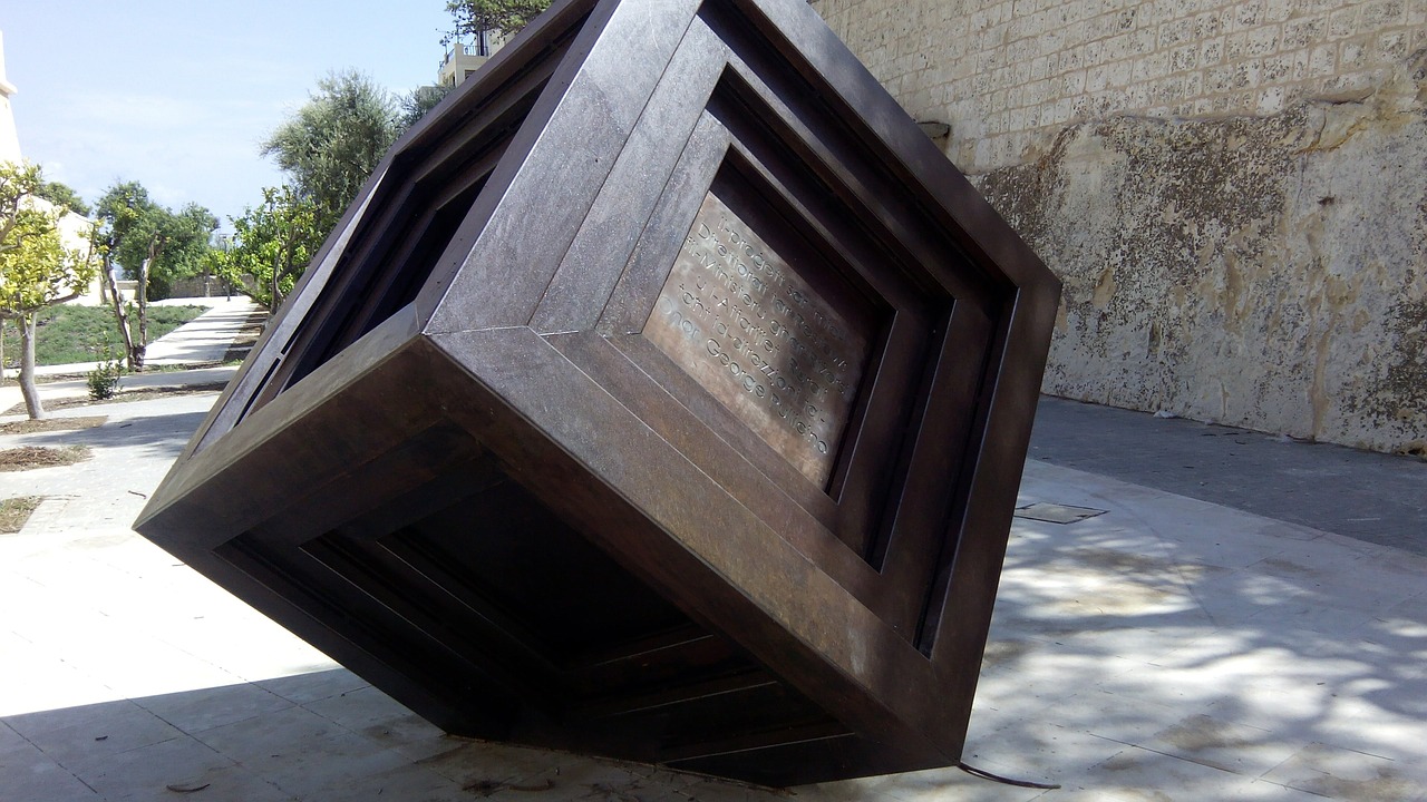 cube art modern art free photo