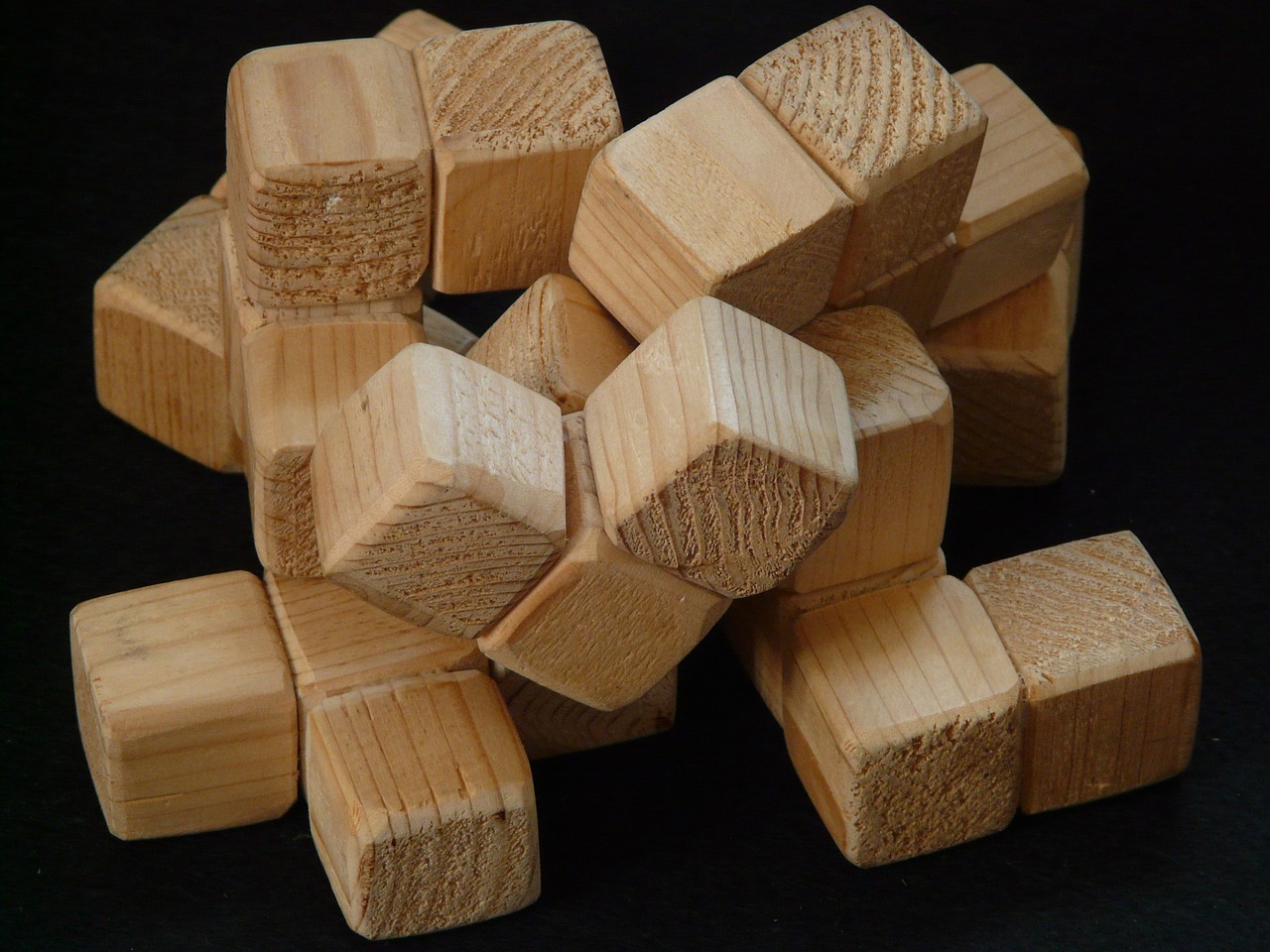 cube wood wooden toys free photo