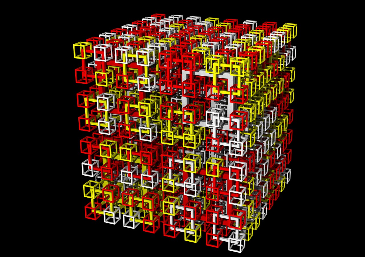 cubes maths 3d free photo