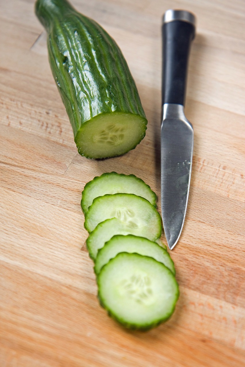 cucumber slices sliced free photo