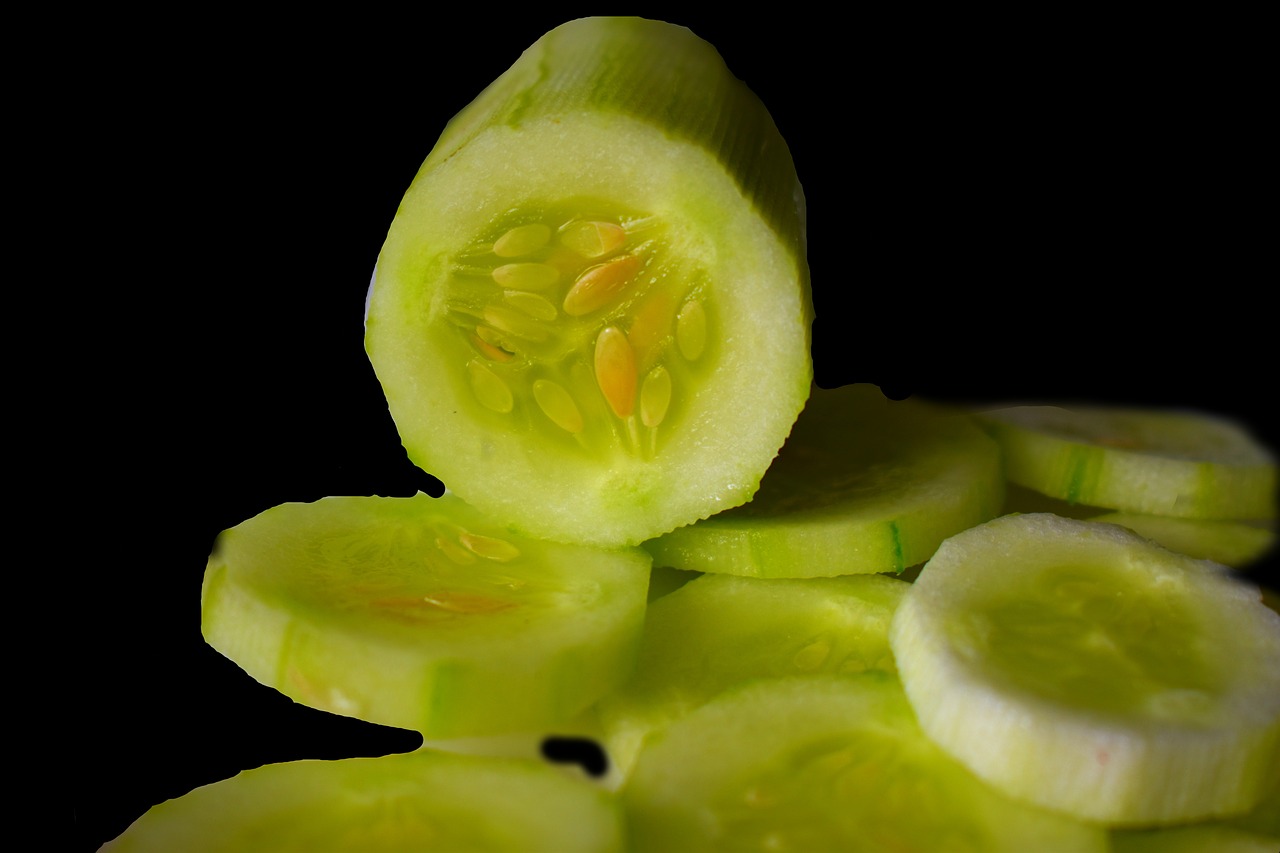 cucumber green salad free photo