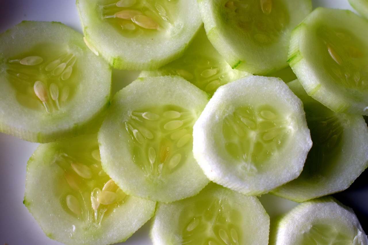 cucumbers green salad healthy free photo