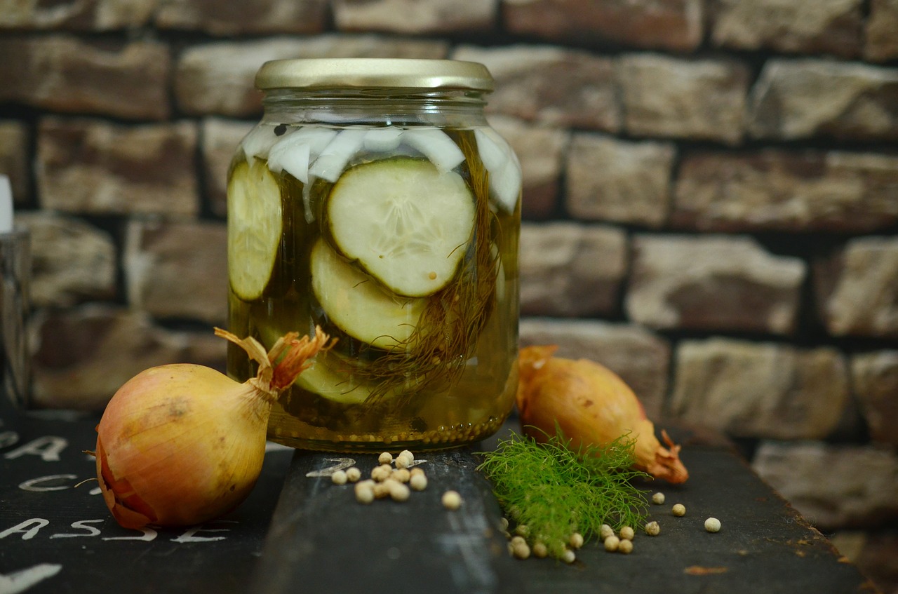 cucumbers pickle jar preserves free photo