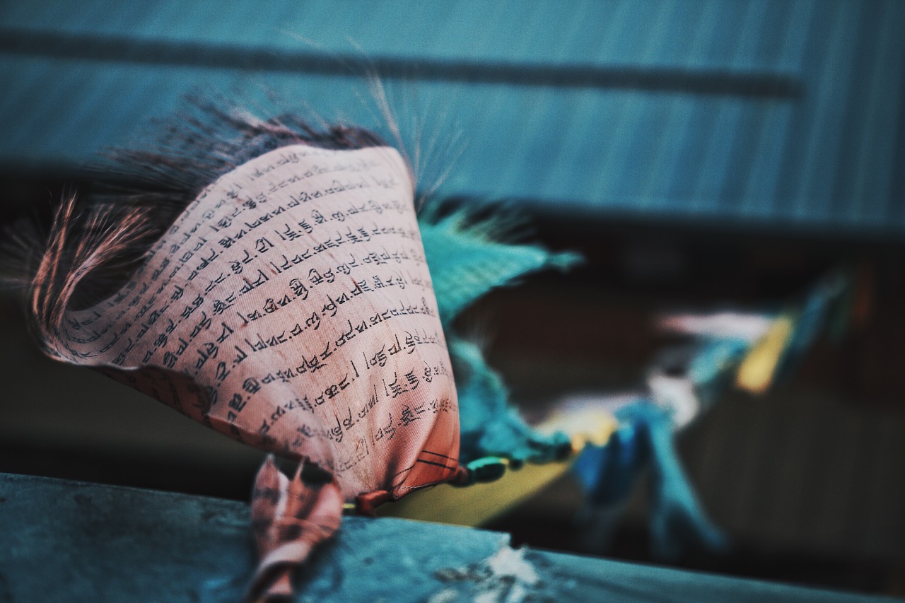 culture prayer flag religion free photo